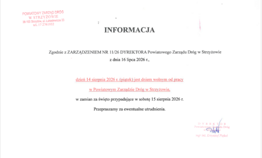 Zdjęcie do Informacja